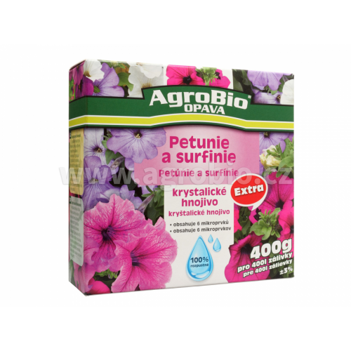 AgroBio Krystalické hnojivo Extra Petunie a surf. 0,4 kg